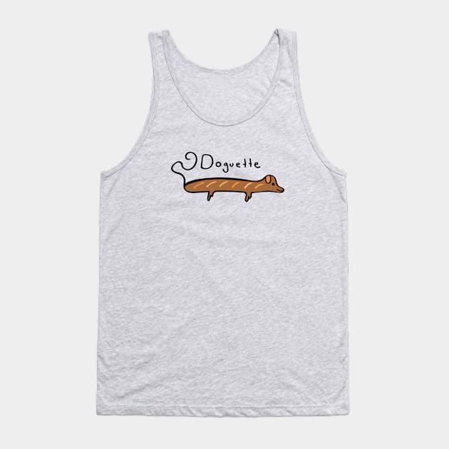 Doguette (Dog + Baguette) Tank Top by Davey's Designs